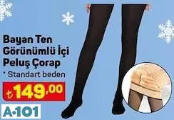 TEN GÖRÜNÜMLÜ İÇİ PELUŞ ÇORAP TEN GÖRÜNÜMLÜ İÇİ PELUŞ ÇORAP